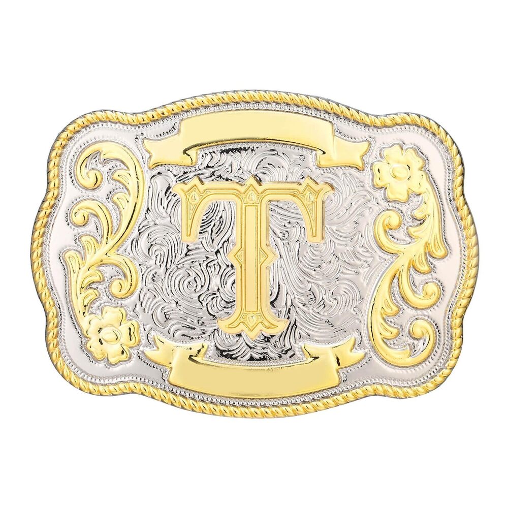 1625 Belt Buckle Western Cowboy Cowgirl Rodeo Vintage Initial Letter